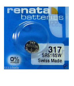 Renata SR516SW Battery Silver Oxide
