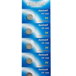 CR1220 battery pack of 5 eunicell brand
