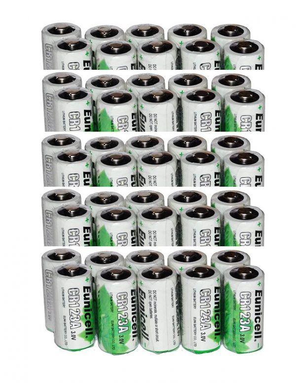 50 x CR123A Lithium Battery Replacement Eunicell