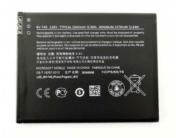 Nokia BV-T4D battery replacement for Nokia Lumia 950 XL